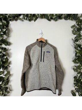 Patagonia Athletic The Better Sweater 1/4 Zip Pullover Jacket Grey Men’s Size S